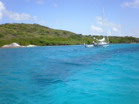 La mer turquoise des Antilles aux Grenadines