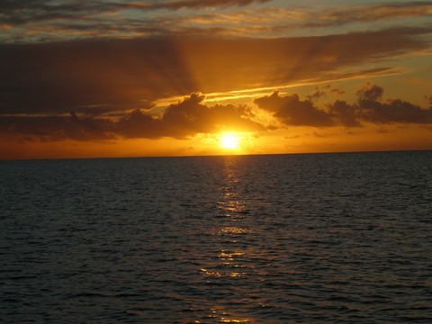 Coucher de soleil aux Antilles